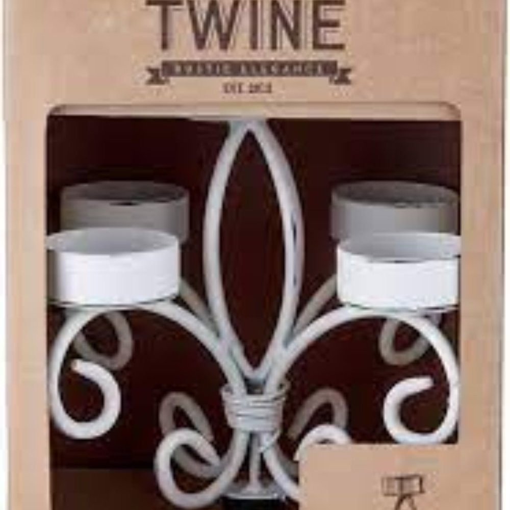 TWINE RUSTIC ELEGANCE BOTTLE CANDELABRA NEW